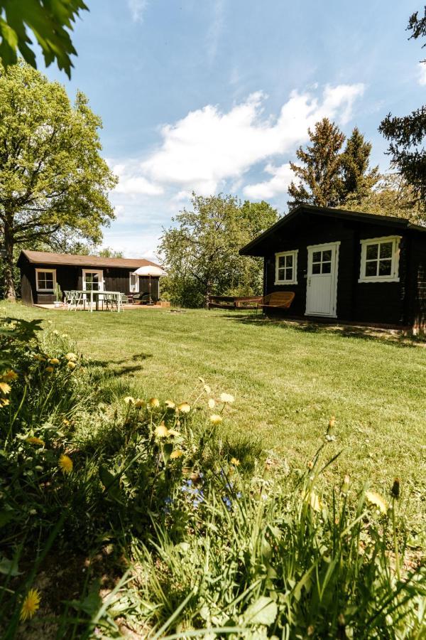 Wunderschoenes Chalet Mit Gaestehaus In Der Natur Mit Fass-Sauna Sangerhausen Eksteriør billede